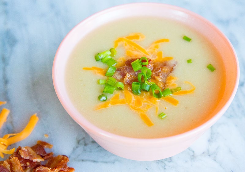 Creamy White Sweet Potato Soup 