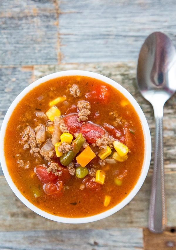 Crock Pot Hamburger Soup Fast and Slow Cooking