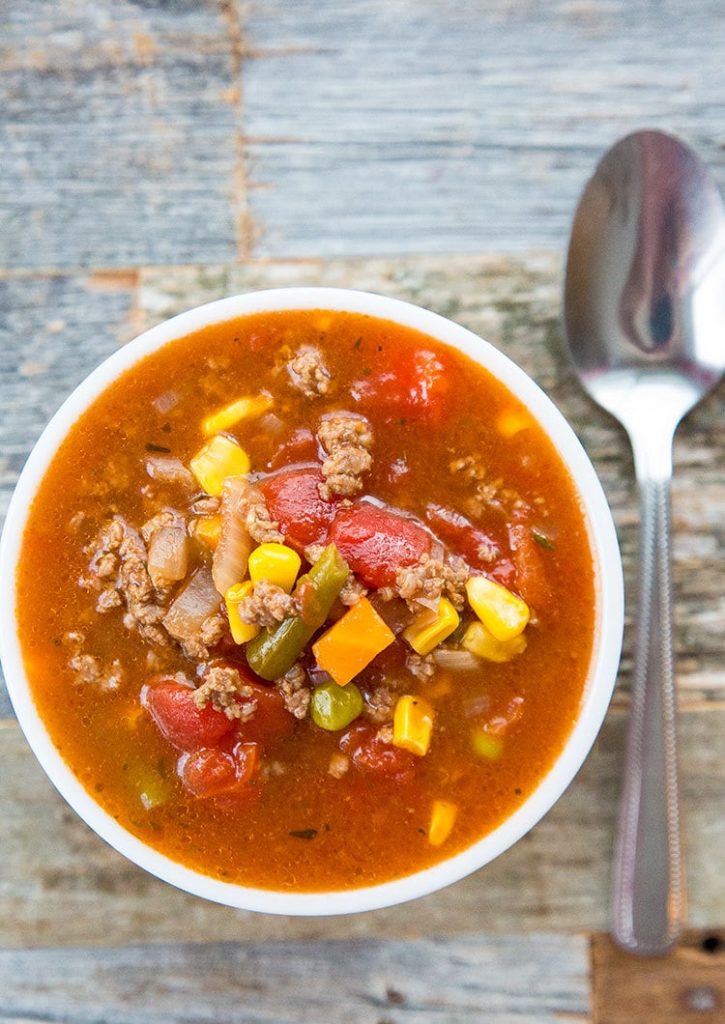 Crock Pot Hamburger Soup Fast And Slow Cooking