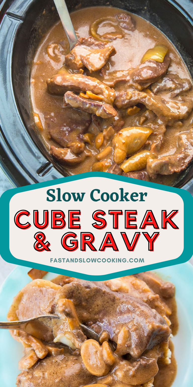 Slow Cooker Cube Steak And Mushroom Gravy Fast And Slow Cooking 