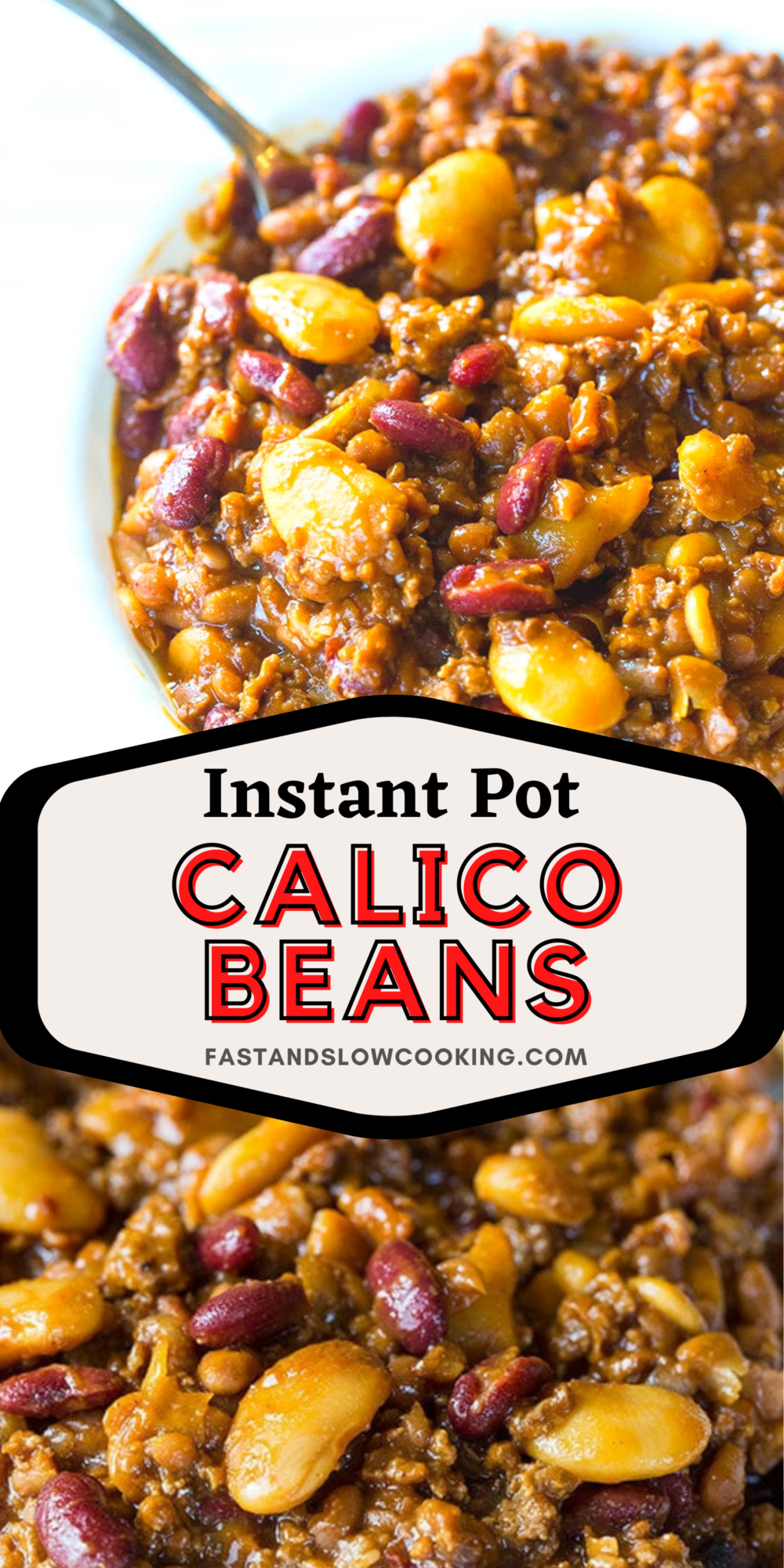 Instant Pot Calico Beans are a fabulous new twist on the classic ground beef and beans dish! Now you can cook up calico beans lickety split in your pressure cooker! 