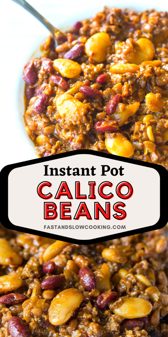 Instant Pot Calico Beans - Fast and Slow Cooking