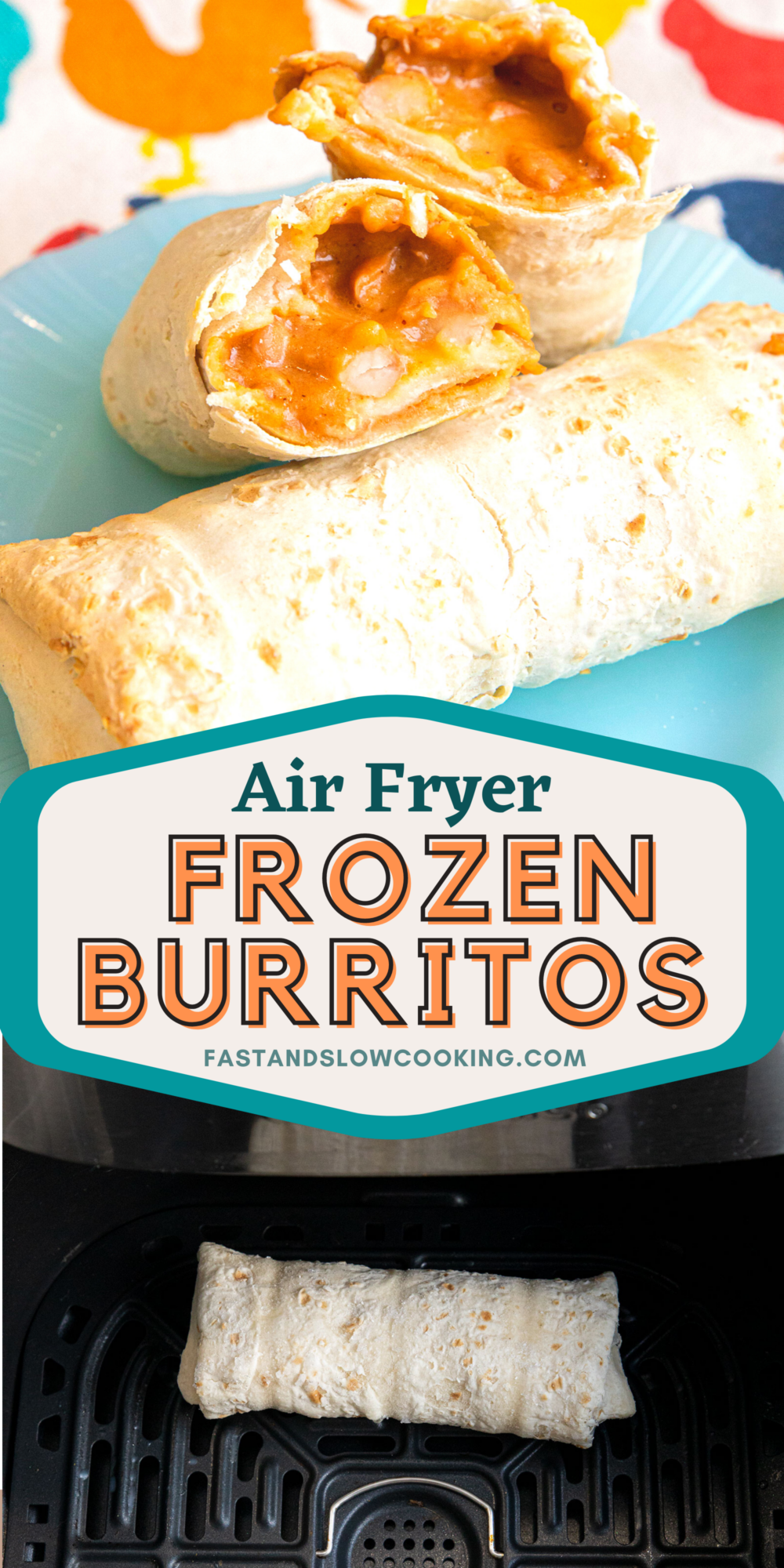 How to cook a frozen burrito in the air fryer, crispy on the outside and delicious on the inside!
