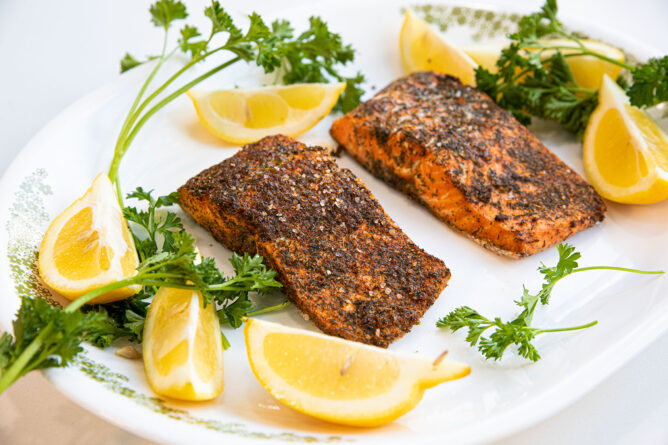 Air Fryer Salmon - Fast and Slow Cooking