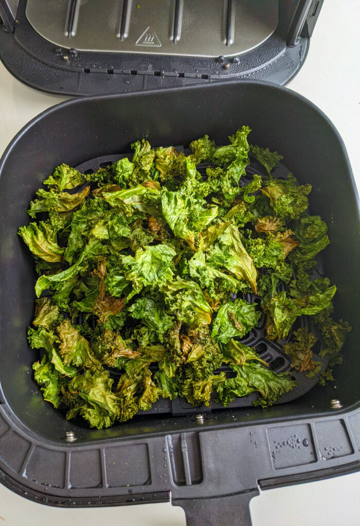 crispy kale in the air fryer