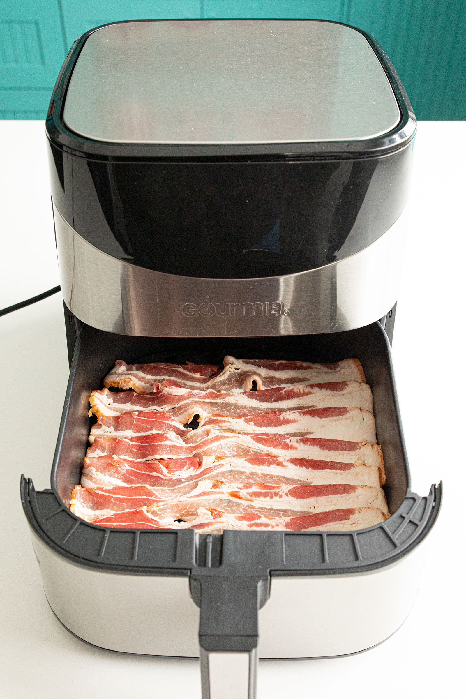 8-minute Air Fryer Bacon - Scrummy Lane