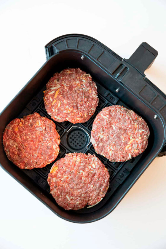 Air Fryer Hamburgers - Fast and Slow Cooking