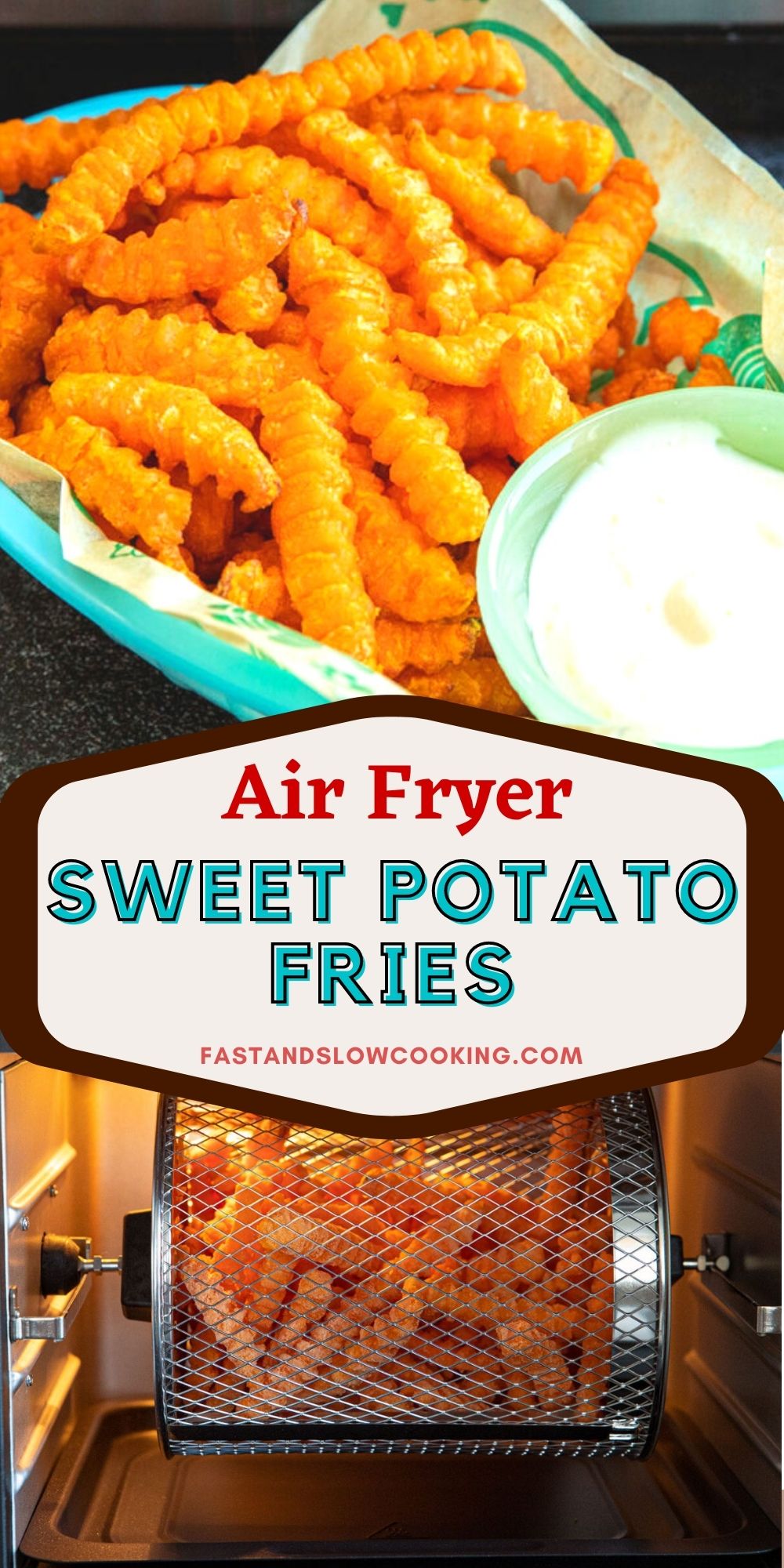 Sweet Potato Crinkle Fries, Easy Air Fryer Recipe