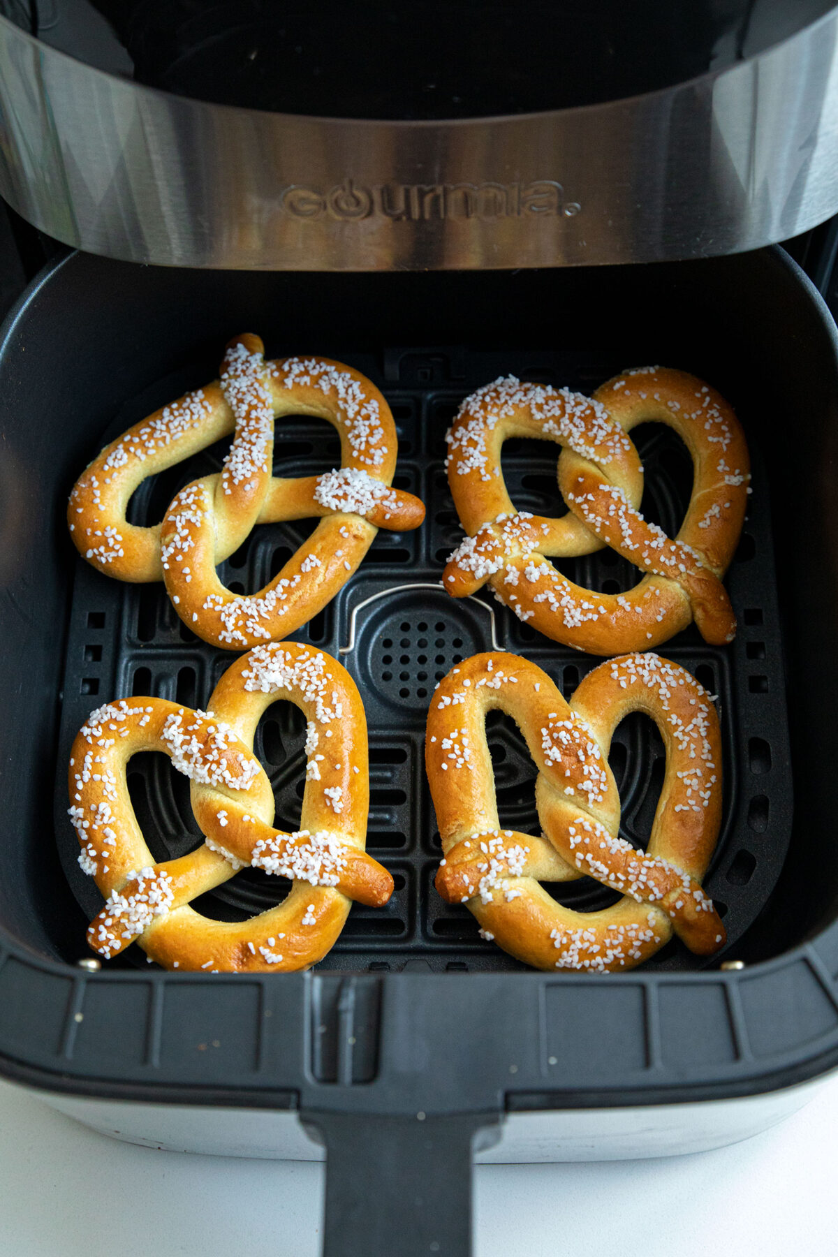 frozen pretzels in air fryer basket