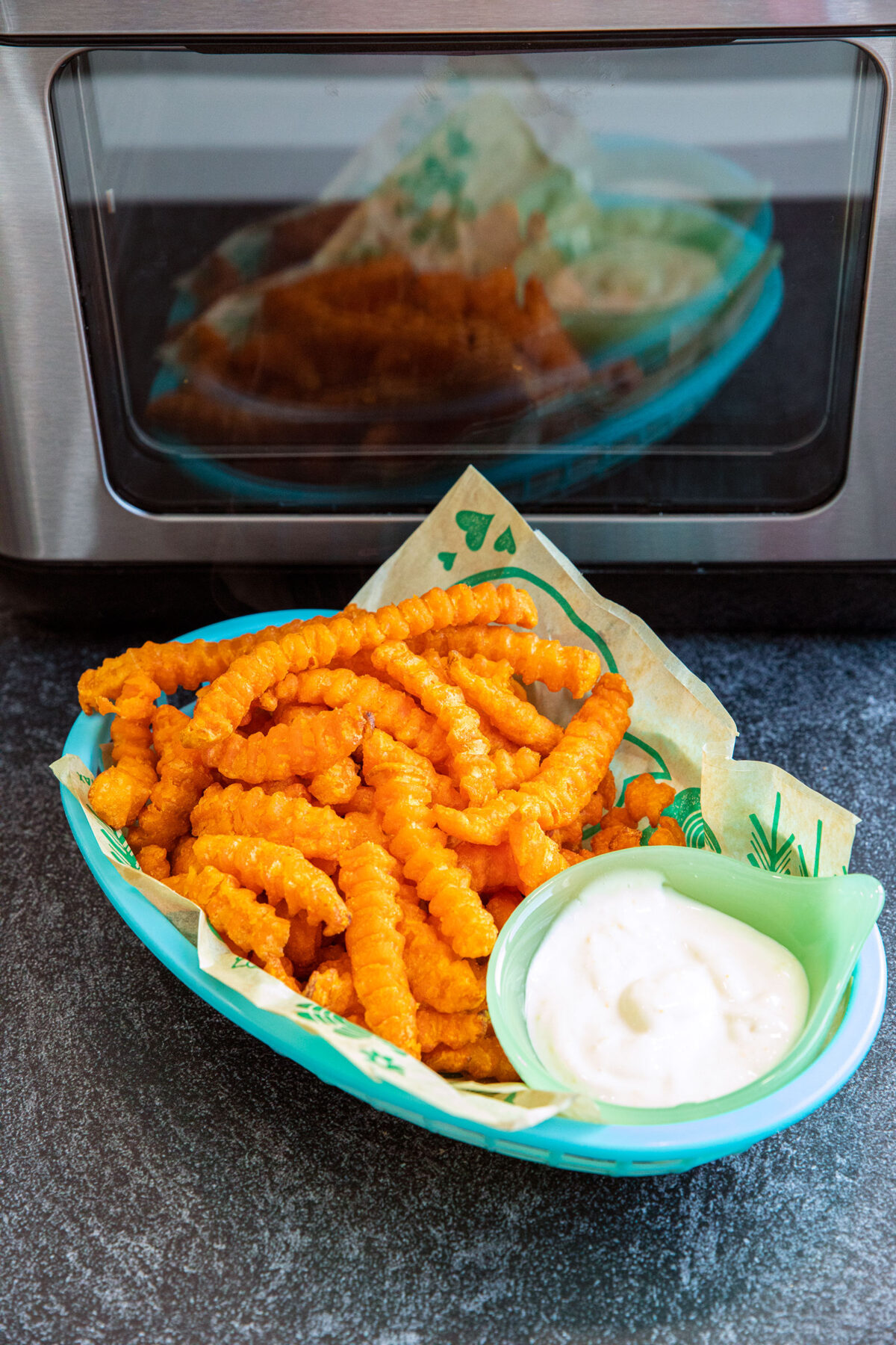 Sweet Potato Crinkle Fries, Easy Air Fryer Recipe