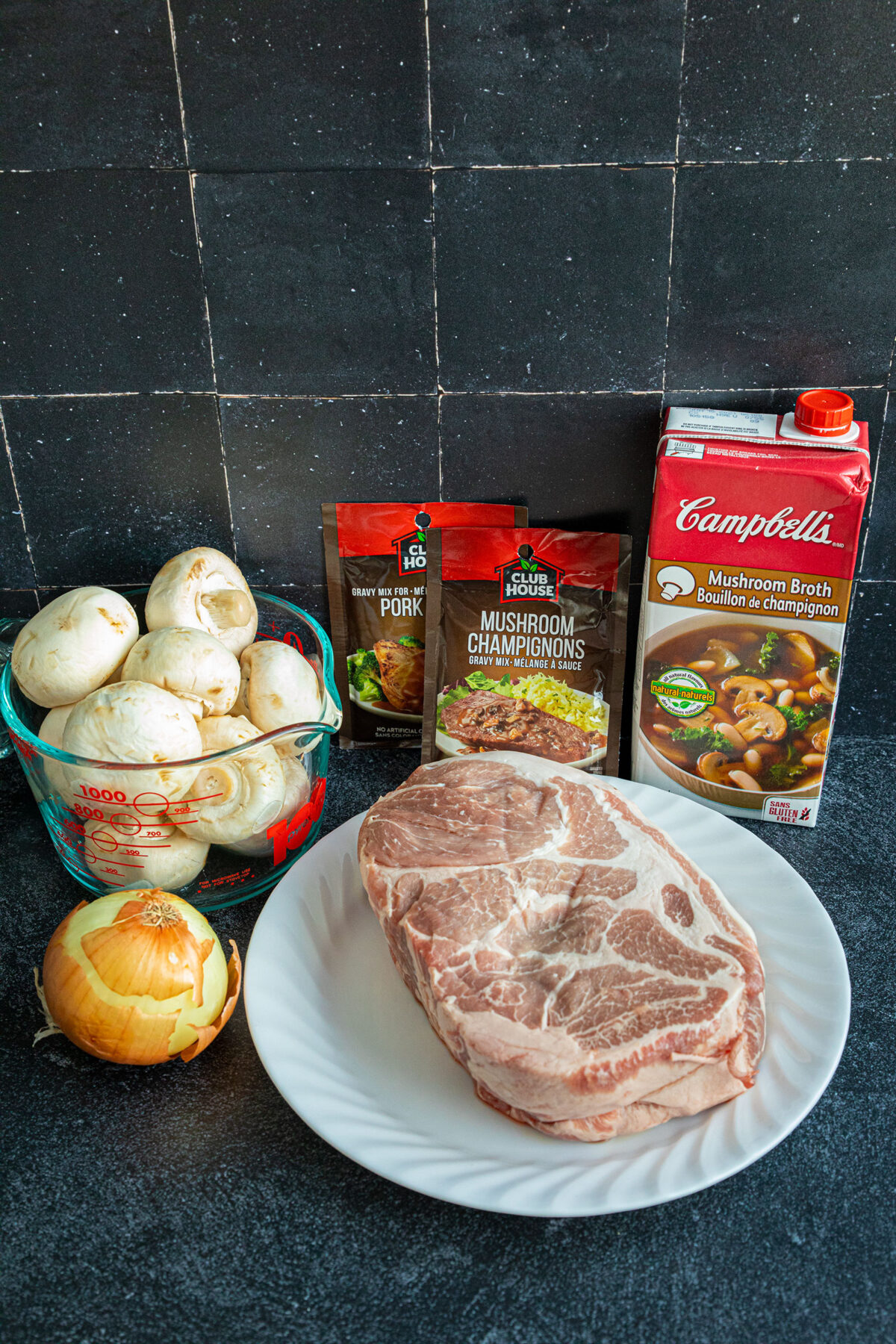 ingredients for Instant Pot pork butt 