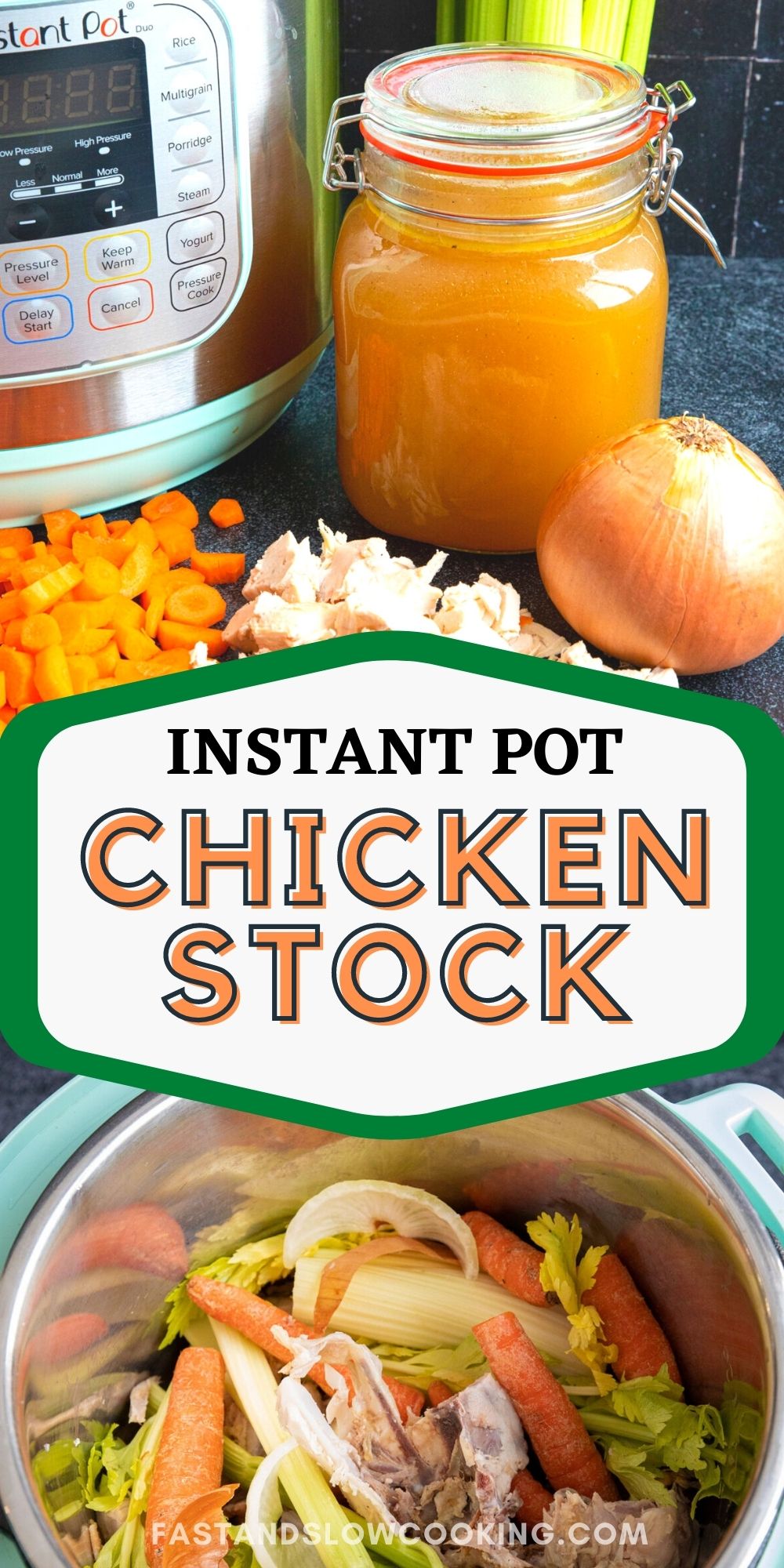 homemade instant pot chicken stock