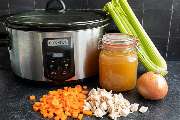 Slow Cooker Chicken Stock Fast and Slow Cooking