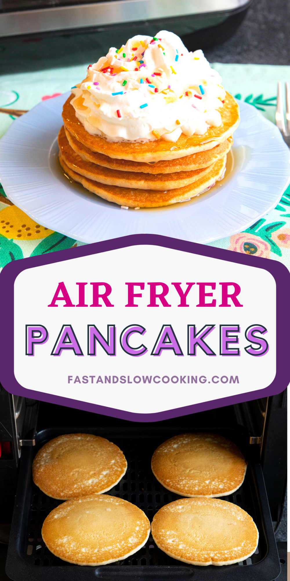 How to quickly heat up frozen pancakes in your air fryer for a fast and easy breakfast!

