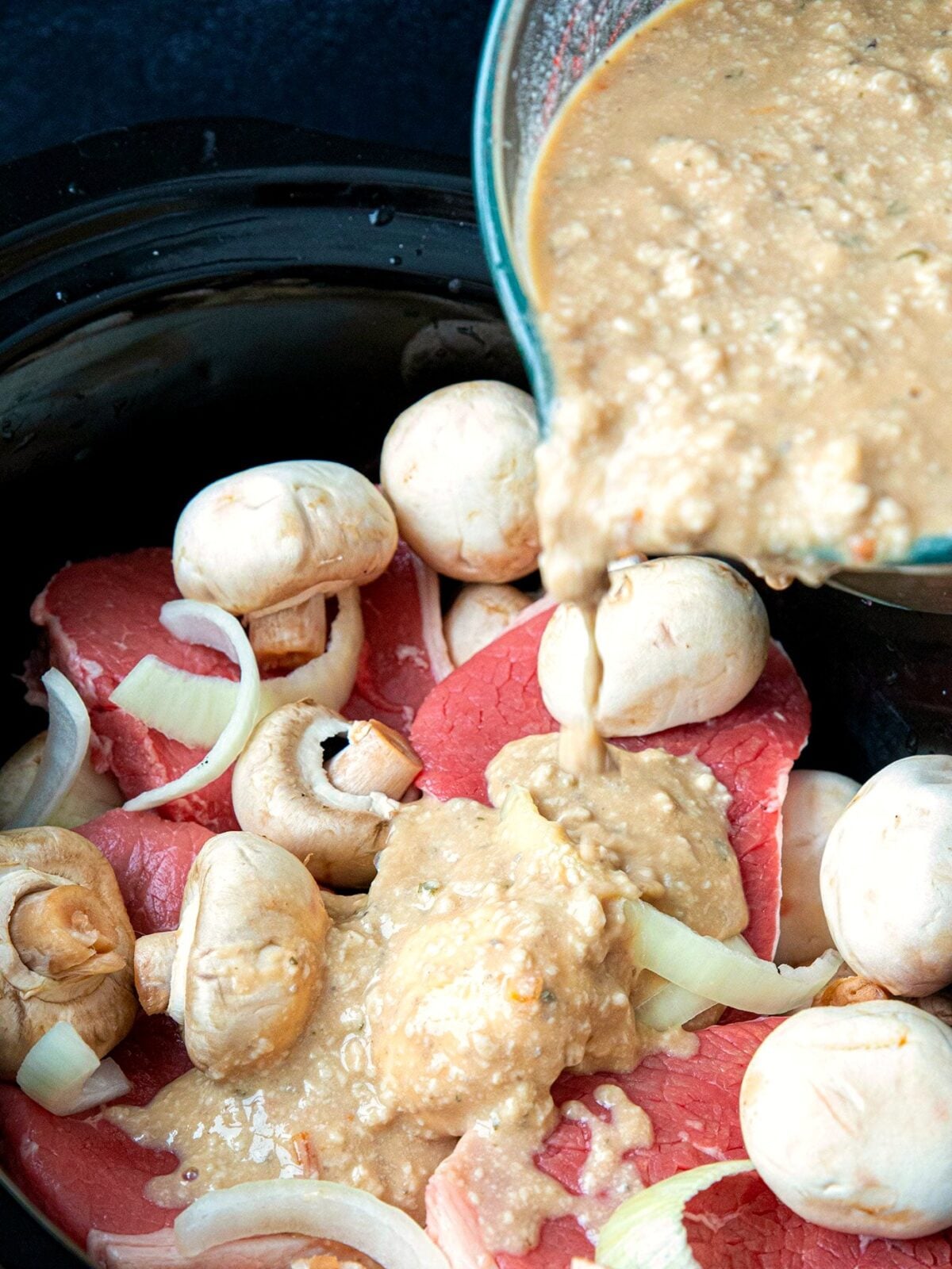 Creamy Mushroom Round Steak